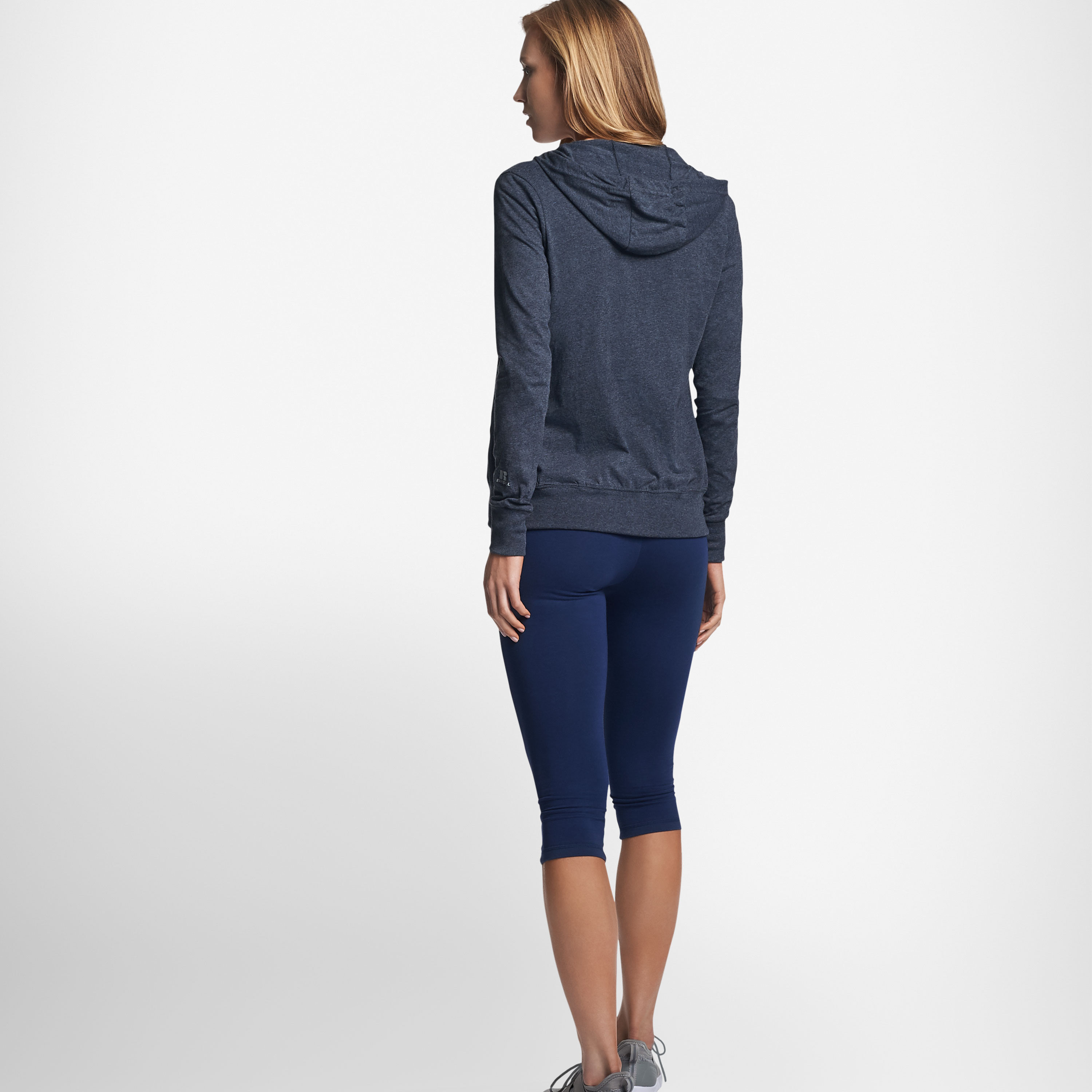 women's lightweight cotton full zip hoodie