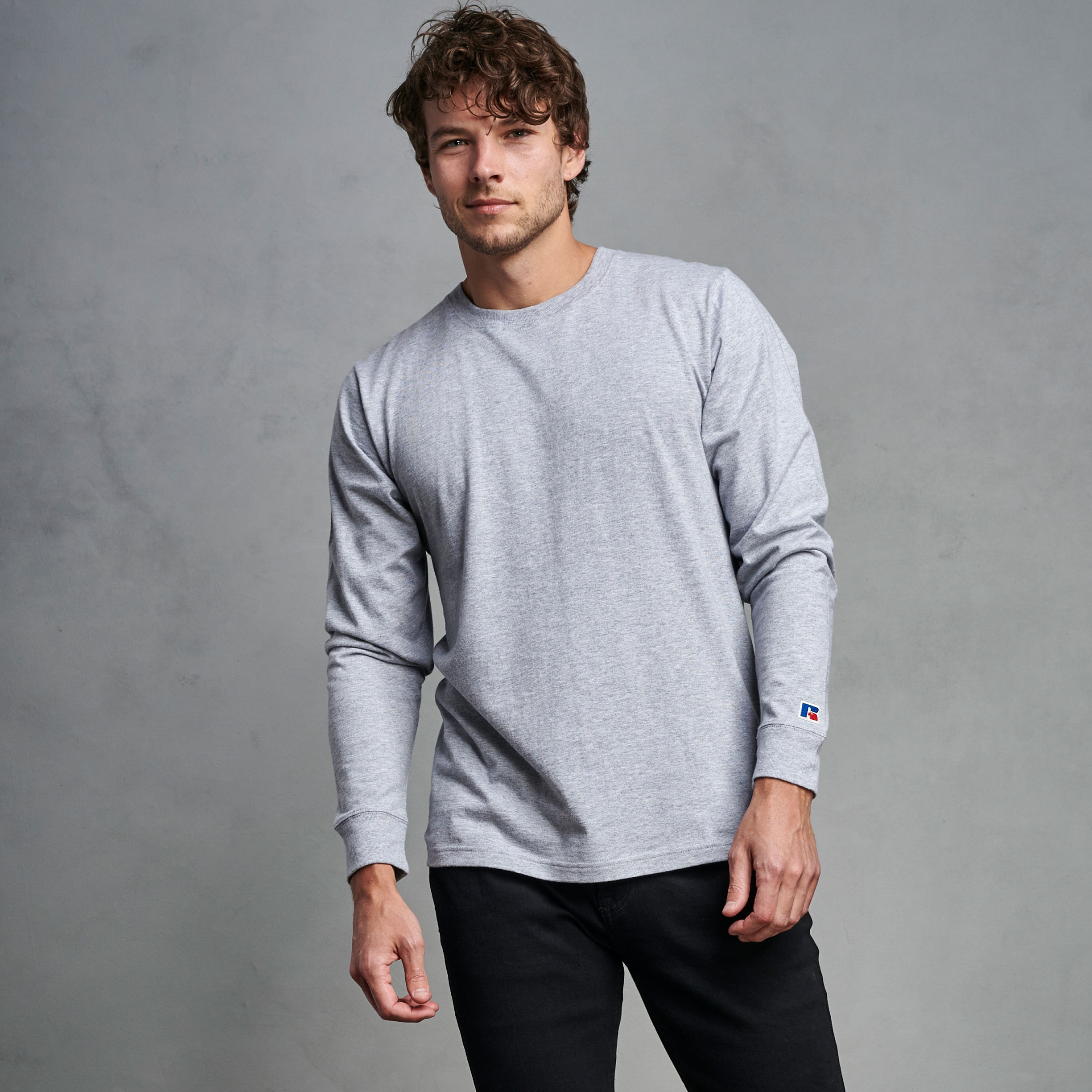 russell athletic grey t shirt