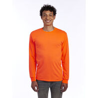 JERZEES DRI-POWER® Unisex Long Sleeve Crew T-Shirt Safety Orange
