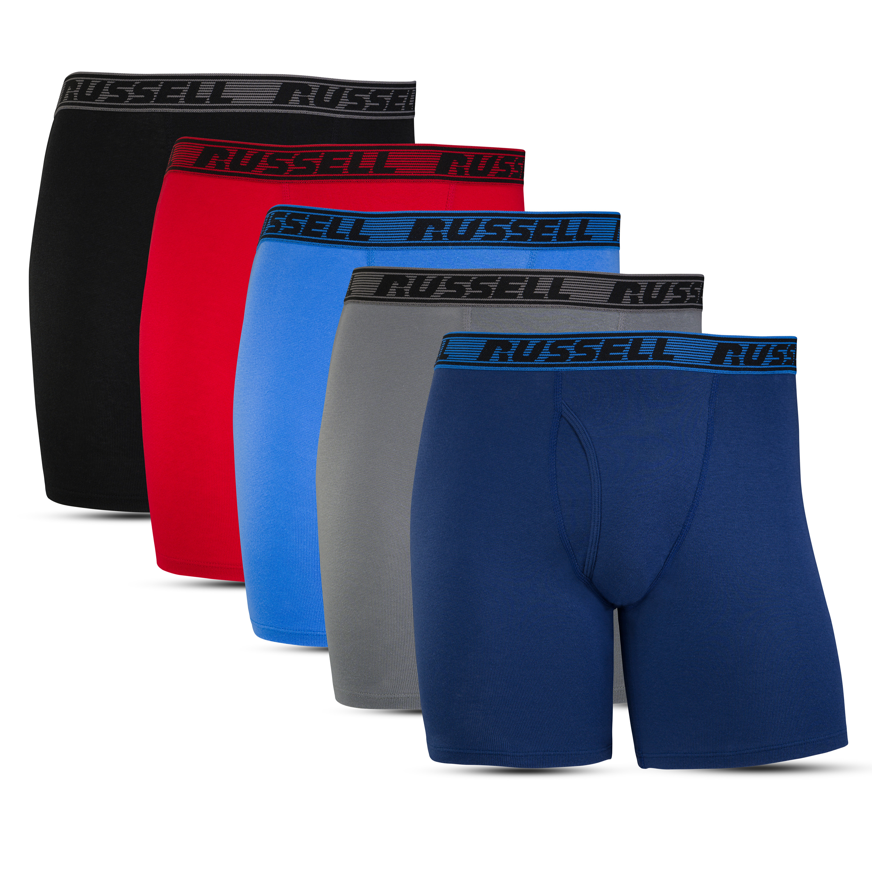 Russell Men's Active Performance Boxer Briefs, 2-Pack 