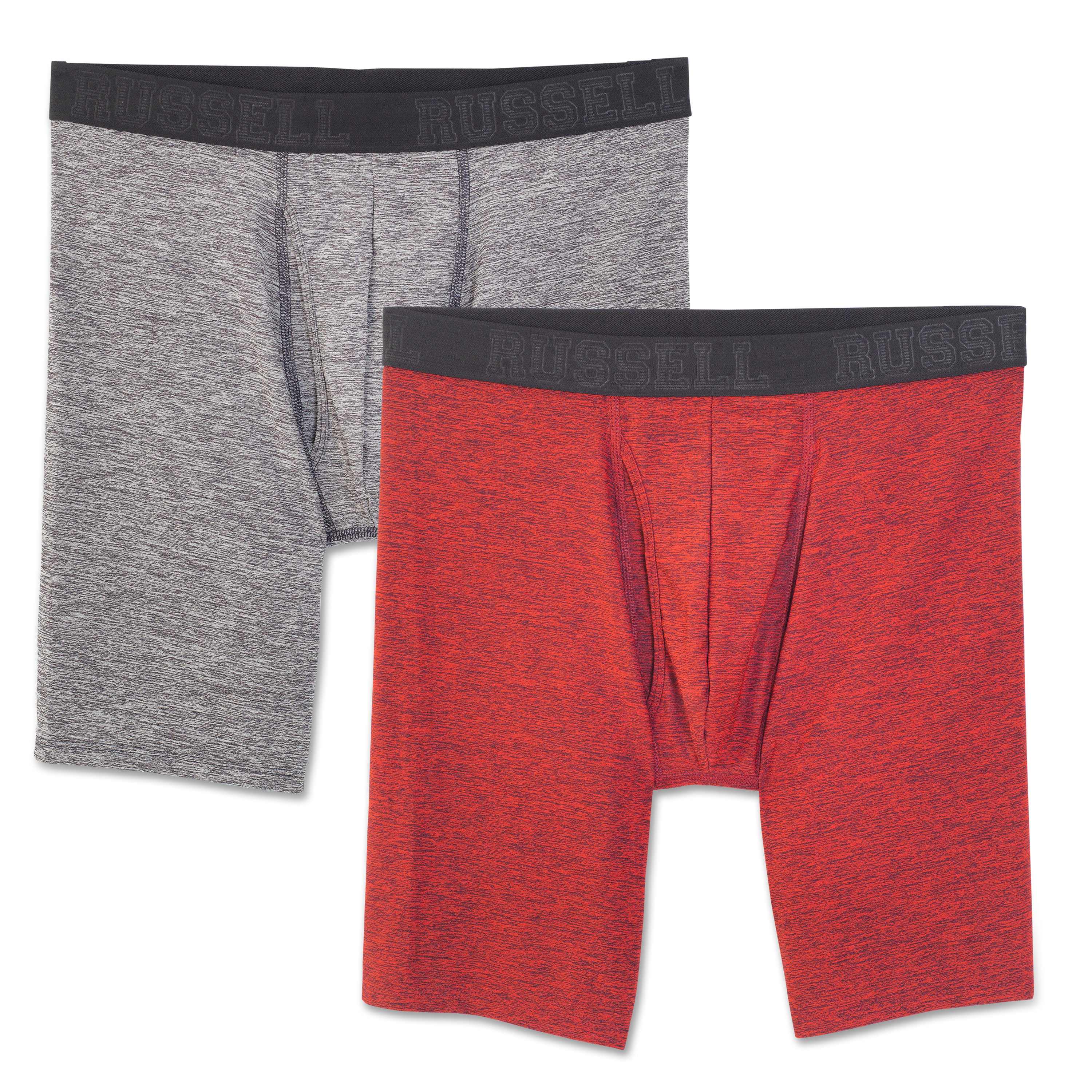 Russell Performance CoolForce Boxer Briefs 2 Pack (X-Large 40-42 in)  Navy-neon : : Fashion